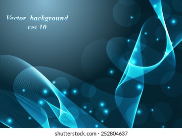 Abstract colorful background smoke wave. Vector