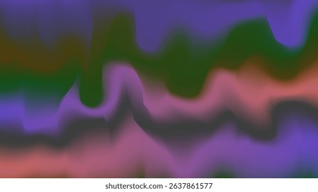 Abstract colorful background with smooth gradient waves creating calm and dreamy effect, holographic background concept.
