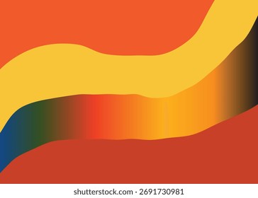 Abstrakter bunter Hintergrund mit glatten Farbverlauf-Kurven und lebendigen Schattierungen.