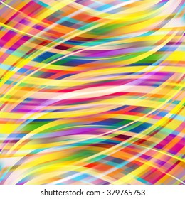 Abstract colorful background with smooth lines. Color waves, pattern, art, technology wallpaper, technology background.  Vector illustration