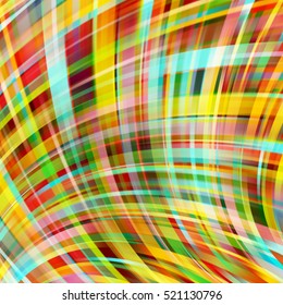 Abstract colorful background with smooth lines. Color waves, pattern, art, technology wallpaper, technology background.  Vector illustration. Yellow, brown, green colors. 