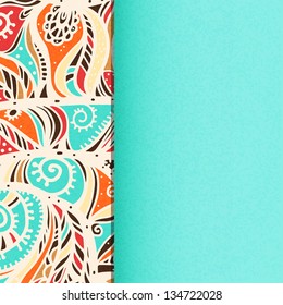 Abstract colorful background with space for text - vector