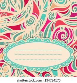 Abstract colorful background with space for text - vector