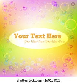 Abstract colorful background with space for text