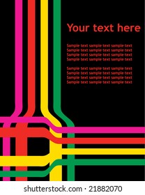 Abstract colorful background with space for text. Vector.