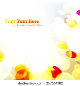 Abstract colorful background with space for text.