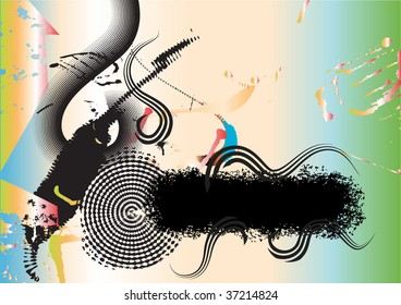 abstract colorful background, space for your text