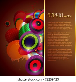 abstract colorful background with space for your text