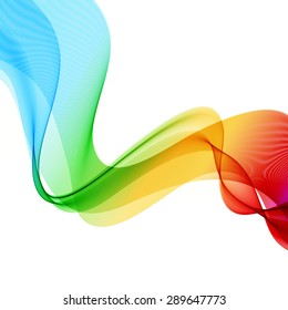 Abstract colorful background. Spectrum wave. Vector illustration