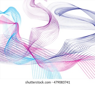 Abstract colorful background. Spectrum wave. smoke line color