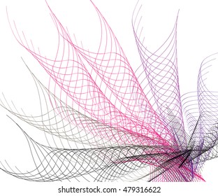 Abstract colorful background. Spectrum wave. smoke line color