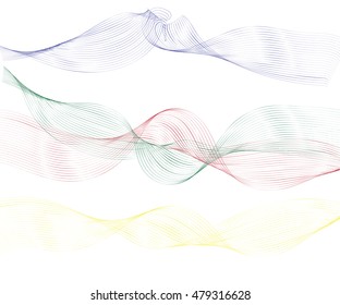 Abstract colorful background. Spectrum wave. smoke line color