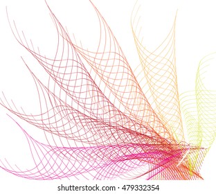 Abstract colorful background. Spectrum wave. smoke line color
