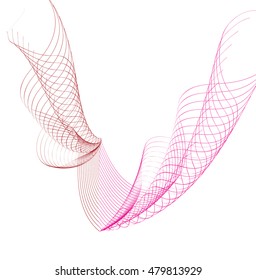Abstract colorful background. Spectrum wave. smoke line color