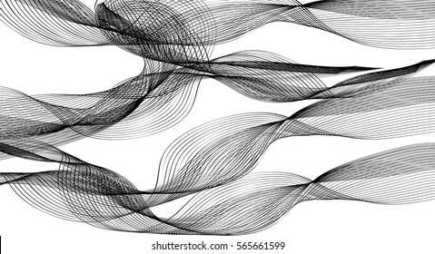 Abstract colorful background. Spectrum wave. smoke line color