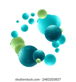 Abstract colorful background with sphere