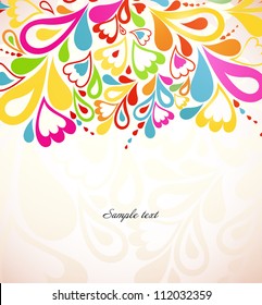 Abstract colorful Background with splash element. Vector illustration