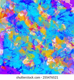 Abstract colorful background. Splash watercolor background illustration