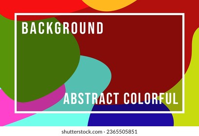 abstract colorful background, square border inside background.