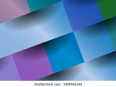 abstract, colorful background with square frames.  material design background. origami style, vector, business card layout