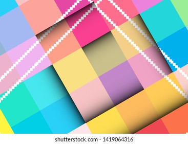 abstract. colorful background with square frames. vector geometric.