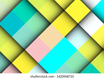 abstract colorful background with square frames. vector geometric.