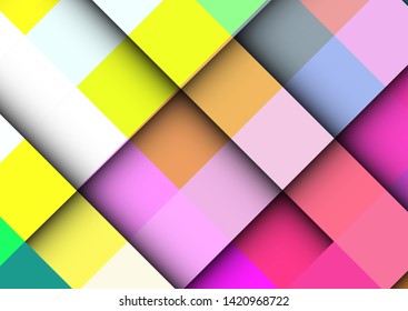 abstract colorful background with square frames. vector geometric.