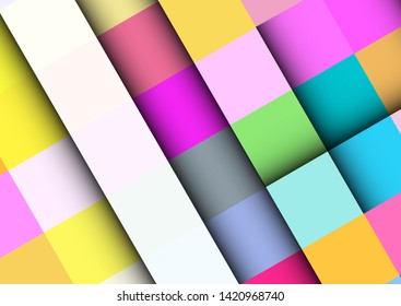 abstract colorful background with square frames. vector geometric.