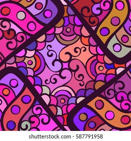 Abstract colorful background, Square ornament vector 