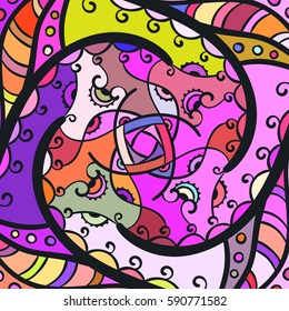 Abstract colorful background, Square ornament vector