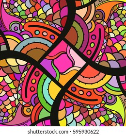 Abstract colorful background, Square ornament vector 