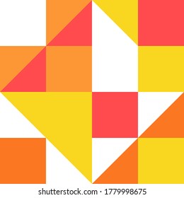 Abstract colorful background with square and triangle frames. Geometric background texture for business cards, banners, presentations and sites.