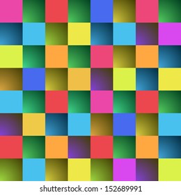 Abstract colorful background of squares. 