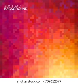 Abstract colorful background of squares. Geometric texture. Halftone effect. Vector illustration. Eps 10