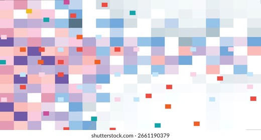 fundo colorido abstrato com harmonias de quadrados