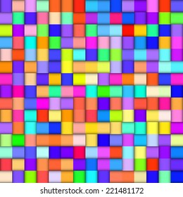 Abstract colorful background with squares. vector illustration