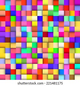 Abstract colorful background with squares. vector illustration