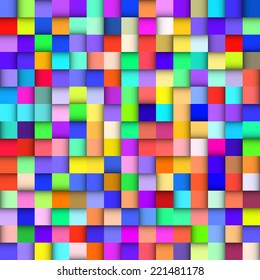 Abstract colorful background with squares. vector illustration