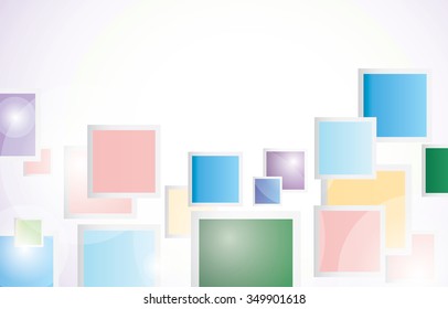 Abstract colorful   background with squares. Vector illustration