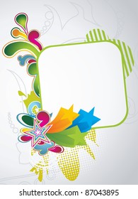 abstract colorful background with star vector illustration