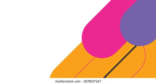 Resumen de fondo colorido. Fondo de color geométrico vectorial de material. Composición de formas degradadas de moda