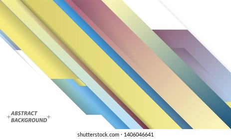 Abstract Colorful Background with Stripes. Minimalistic Banner. vector illustration.