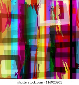 abstract colorful background, with stripes, strokes and splashes