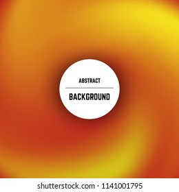 Abstract colorful background with swirl effect and circle in center. Vector illustration.
