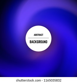 Abstract colorful background with swirl effect and circle in center. Vector illustration.
