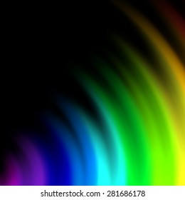 Abstract colorful background with swirl waves. Vector illustration
