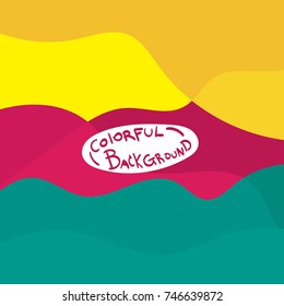 Abstract colorful background template