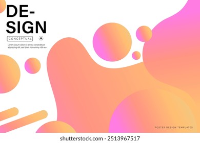 abstract colorful background template banner