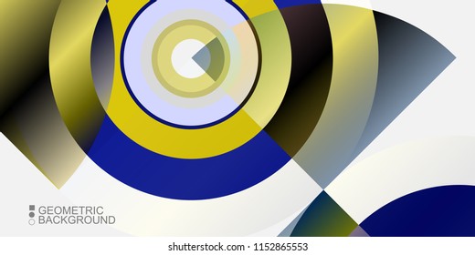Abstract colorful background template with blended geometric shapes