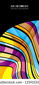 Abstract colorful background template with blended multiple bar shapes